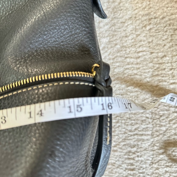 dooney & bourke pebble grain double pocket satchel - Picture 8 of 9